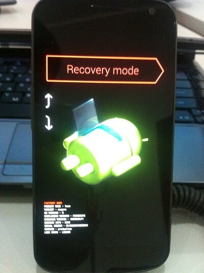 Android не загружается в режиме Recovery